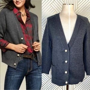 Cabi. Cultured Pearl Cardigan. Sz M. Like new